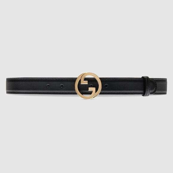 Gucci Blondie Belt in Black Leather - Dustbag Included - Picture 1 of 12